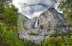 The village upper Yosemite falls