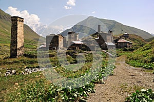 Village Usghuli in Svaneti, Georgia