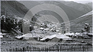 The village Ushguli in Svaneti region, republic of Georgia