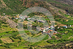 Village of Valle de Arriba in the Valley of Montanas Negras. photo