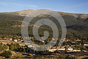 Village of Valsain, In Sierra de Guadarrama National Park, Segovia, Spain photo
