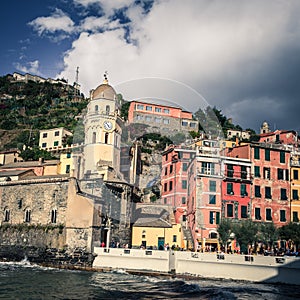 Village of Vernazza in Cinque Terre, Italy