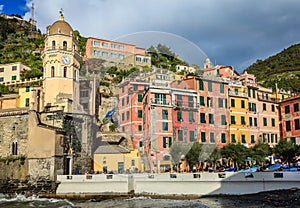 Village of Vernazza in Cinque Terre, Italy