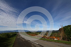 Village view in Kundasang Sabah Malaysia