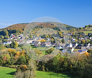 Village in Vulkaneifel district in Germany photo