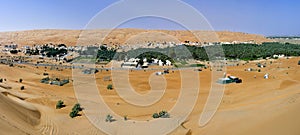 Village in the Wahiba Sands, Oman photo