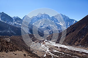 Village on the way to Everest base camp, Sagarmatha, Nepal