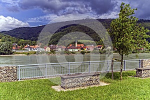 Village of Willendorf on the river Danube in the Wachau region, Austria photo