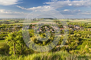 Village and Wind Energy Landscape