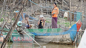 Villagers of Tonie Sap, Cambodia