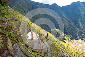 Villages and Batad rice terraces in Banaue, Ifugao, Philippines