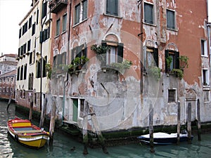 Streetview in Venice at sunset