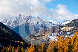 Villages of Colle Santa Lucia at the Dolomites photo