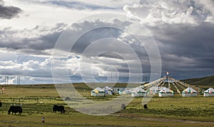 Villages on the Qinghai-Tibet Plateau