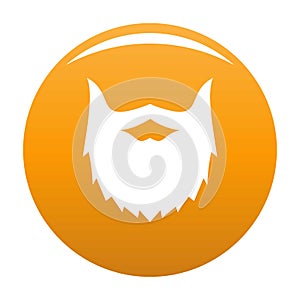 Villainous beard icon orange