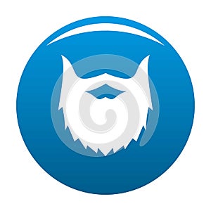 Villainous beard icon blue vector