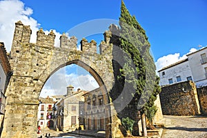 Villalar arch and Jaen Gate in Baeza, Spain