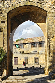 Villalar arch and Jaen Gate in Baeza, Spain