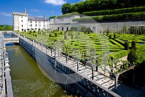 Villandry Castle with garden, Indre-et-Loire, Centre, France