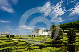 Villandry Castle with garden, Indre-et-Loire, Centre, France