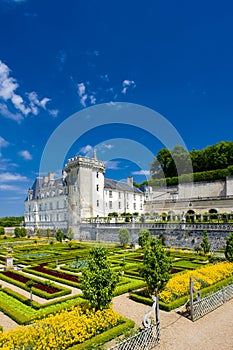 Villandry Castle with garden, Indre-et-Loire, Centre, France