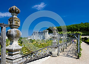 Villandry Castle with garden, Indre-et-Loire, Centre, France