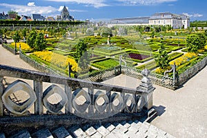 Villandry Castle's garden, Indre-et-Loire, Centre, France