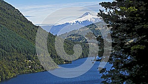 Villarica volcano from Pucon, Chile