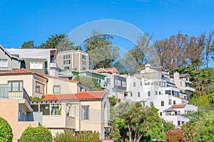 Villas and apartment buildings in San Francisco, California