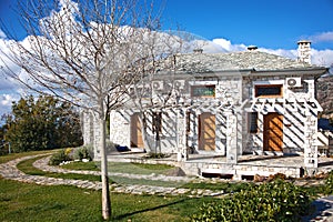 Villas under the blue sky