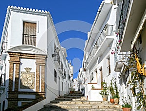 FRIGILIANA ESPAGNE Ruelles en pavÃÂ©s photo