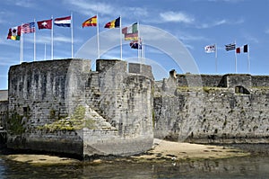 Ville Close of Concarneau in France