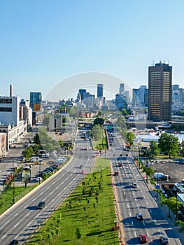 Ville-Marie highway in Dowtown Montreal