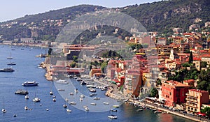 Villefranche-sur-Mer harbour, Cote D'Azur, South o