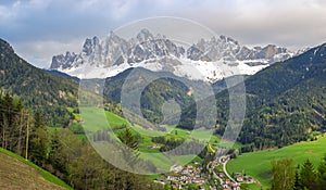 VillnÃ¶sser Tal / Val di Funes in spring