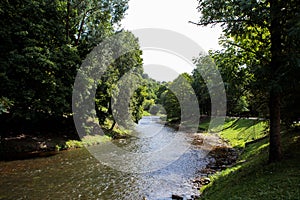 Vilnele river in Bernardinai park