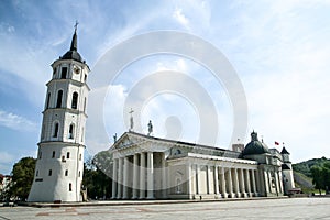 The `Vilniaus katedra`, the Vilnius cathedral in Lithuania.