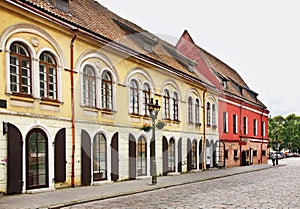 Vilniaus street in Kaunas. Lithuania