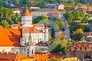 Vilnius. Aerial view of the city. photo