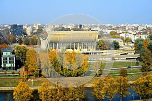 Vilnius autumn panorama from Gediminas castle tower