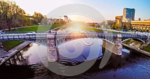 Vilnius bridge through Neris