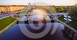 Vilnius bridge through Neris