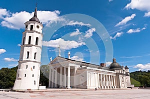 Vilnius Cathedral at a Beautiful Summer Day photo