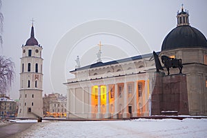 Vilnius Cathedral at dawn