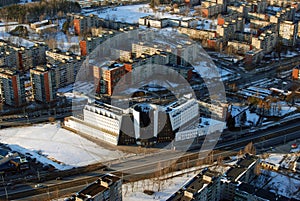 Vilnius city aerial view