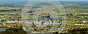 Vilnius city capital of Lithuania aerial view