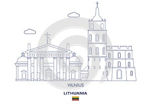 Vilnius City Skyline, Lithuania