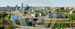 Vilnius city view from Gediminas castle