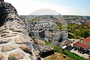 Vilnius city view from Gediminas castle.