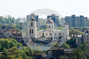 Vilnius city view from Gediminas castle.